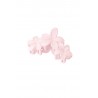Haarklem met grote bloem suikerspin roze